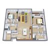 Urban Plains Apartments | Two Bedroom | Plan 22B Urban Plains Apartments | Two Bedroom | Plan 22B